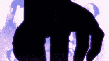 a purple background with a silhouette of a person
