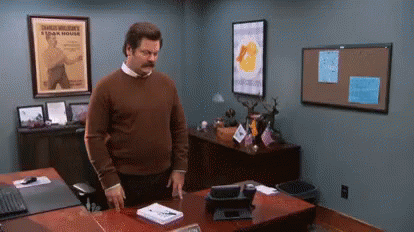 What The Hell Just Happened? GIF - Parks And Rec Ron Swanson Nick Offerman GIFs
