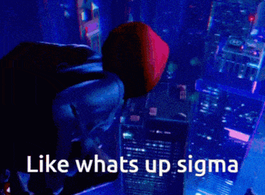 a picture of a broken glass with the words like whats up sigma below it