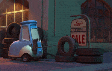 a sign that says luigi 's casa della tires