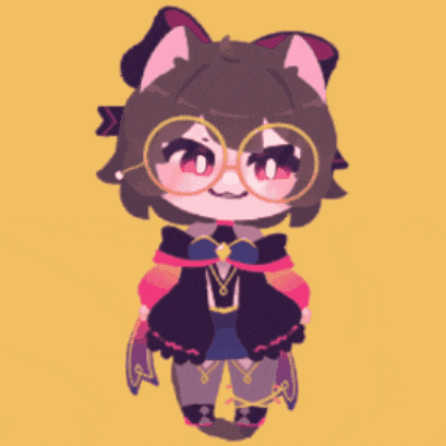 a drawing of a girl with glasses and a bow