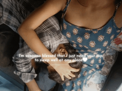 a woman laying on top of a man with a caption that says i 'm sooooooo blessed