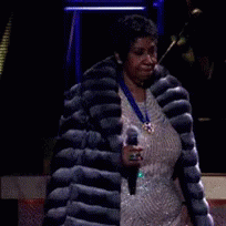 Aretha Frankling Fur Coat GIF - Aretha Frankling Fur Coat Coat GIFs