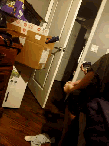 Room Messy GIF - Room Messy Boxes GIFs