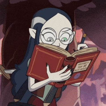 a cartoon character reads a book titled history 's top 10 plot holes
