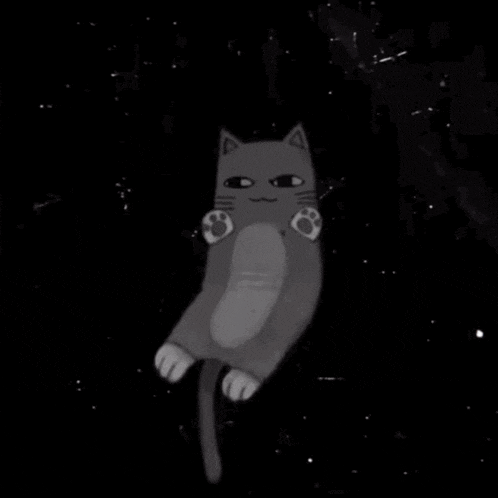 a black and white drawing of a cat with paws on a wall
