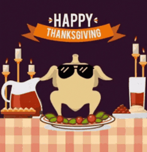 Happy Thankgiving Turkey GIF