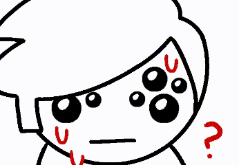 a black and white drawing of a person with a question mark in the corner