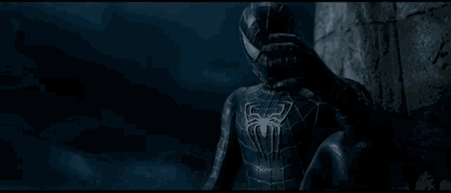 Black Suit Spiderman Symbiote Spiderman GIF - Black Suit Spiderman Symbiote Spiderman Spiderman3 GIFs