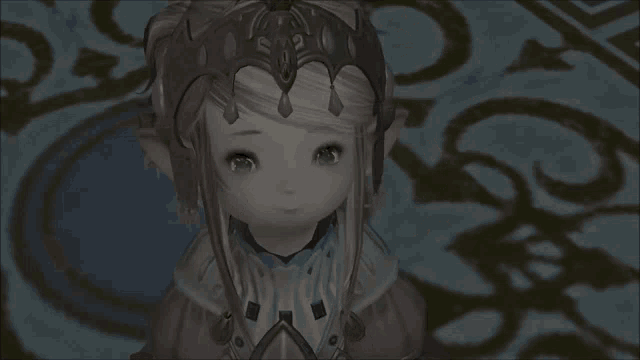 a girl with a crown on her head is smiling