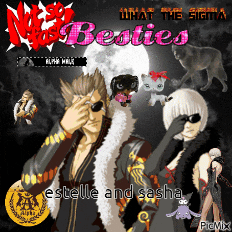 a poster that says not sexy but besties on it