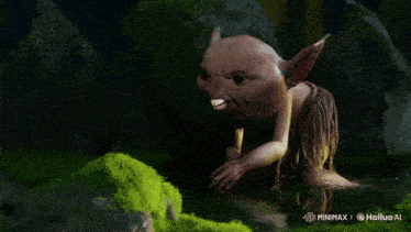 a picture of a creature with a logo that says hailuo ai on it
