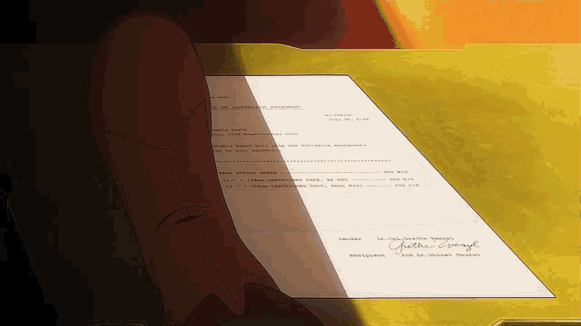 a piece of paper with a signature on it that says ' julie george '