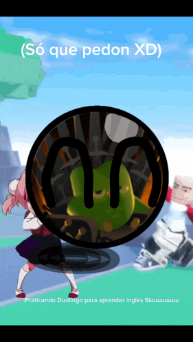 a screenshot of a video game with the words so que pedon xd at the top