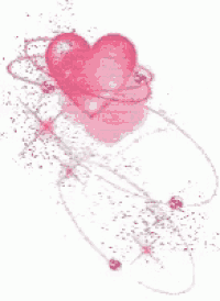 a pink heart with a swirl around it on a white background .