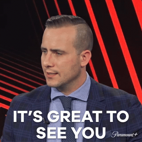 Its Great To See You Ian Joy GIF - Its Great To See You Ian Joy Champions League GIFs