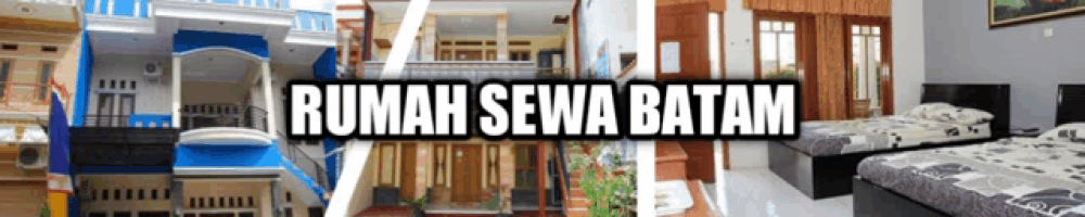 an ad for rumah sewa batam shows a collage of pictures of bedrooms