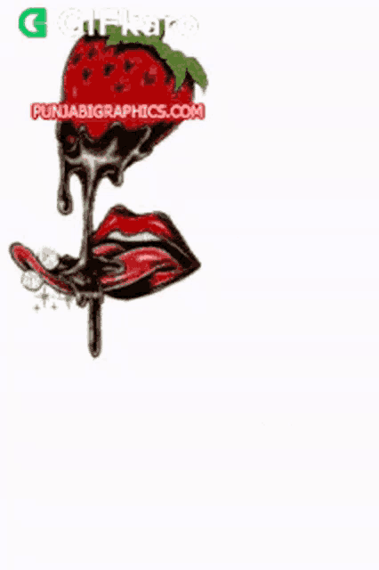 a picture of a strawberry with chocolate dripping from it and the words fall in chocolate