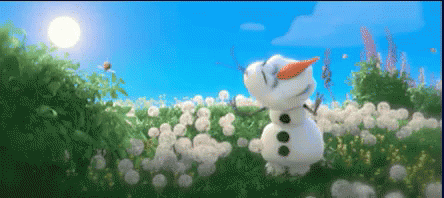 Olaf In Spring GIF - Spring Spring Time Its Spring GIFs