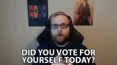 Did You Vote For Yourself Today Graham Hadfield GIF - Did You Vote For Yourself Today Graham Hadfield Hinduman GIFs