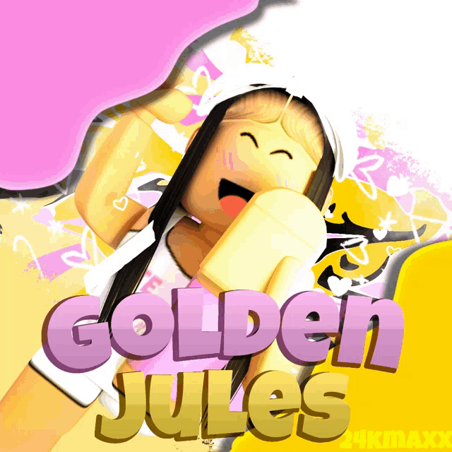 a picture of a girl with the name golden jules