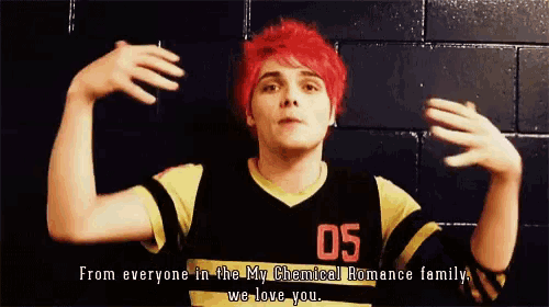 a man with red hair and the number 05 on his shirt