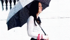 Umbrella Walk GIF - Umbrella Walk Leighton Meester GIFs