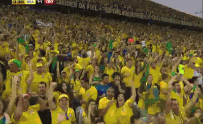 球迷 欢呼 跳 足球 世界杯 GIF - World Cup Soccer Cheers GIFs