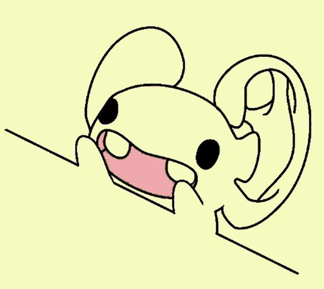 a cartoon drawing of a frog with a green mouth