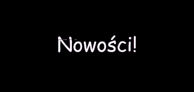 the word nowosci is written in a colorful font