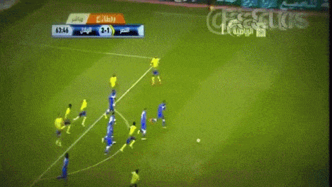 a soccer game is being played with the score being 2-1