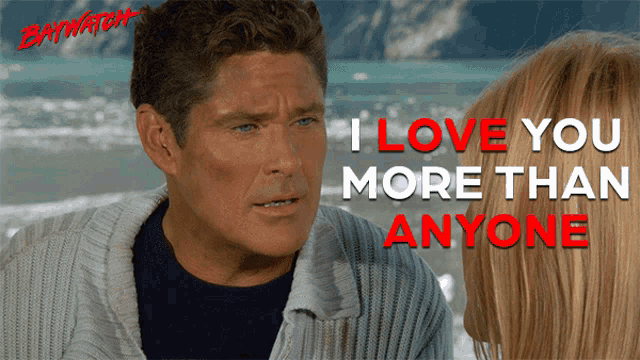a poster for baywatch with a man and a woman