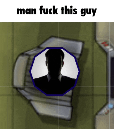 a picture of a man in a suit and tie with the words man fuck this guy