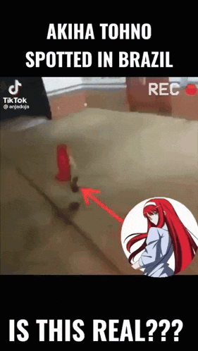 a screenshot of a video that says akira tohno spotted in brazil is this real