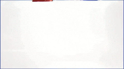 a red white and blue stripe on a white surface