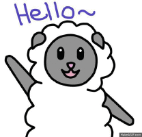 Hi GIF - Hi Hello Sheep GIFs