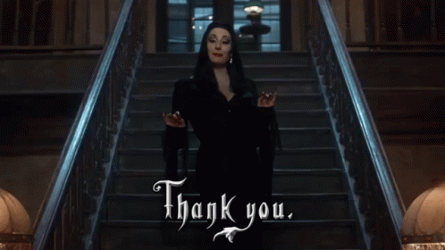Thank You - Addams Family Values GIF - The Addams Family Morticia Addams GIFs