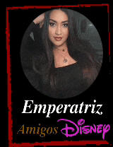 a picture of a woman with the name emperatriz amigos disney on it
