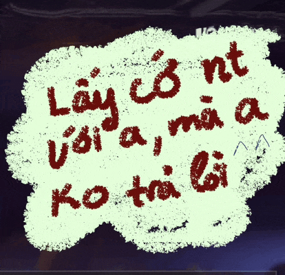 a drawing of a cloud with the words " lay con nt voi ai mia a ko tai bi "