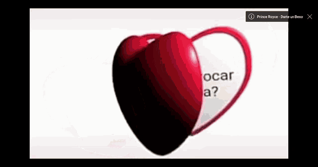 a red heart with the words " ocar a " written on it