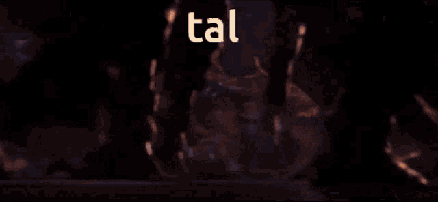 the word tal that is on a graphic