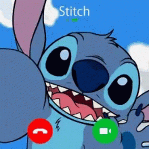 Stitch Stitch Calling GIF - Stitch Stitch Calling Hello GIFs