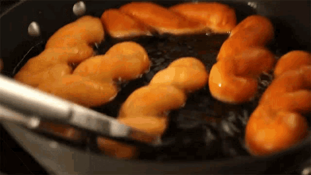 Frying Donuts Maangchi GIF - Frying Donuts Maangchi Cooking GIFs
