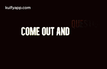 a black background with the words come out and love live