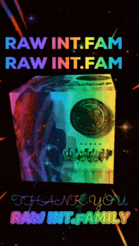 a poster that says rawint.fam rawint.fam thank you rawint.family