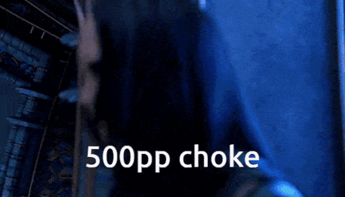 a woman with horns says 500pp choke