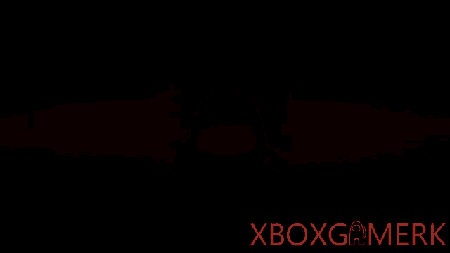 a group of among us characters are standing in a room with xbox game merk written on the bottom right