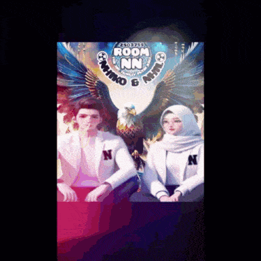 a poster for room nn shows a man and a woman holding hands