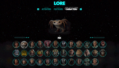 a screenshot of a video game with the name lore on it