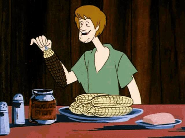 Scooby Doo Hungry GIF - Scooby Doo Hungry Corn On The Cob GIFs
